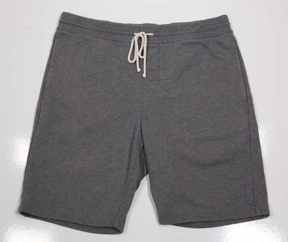 Vince Heather Gray Terry Cotton Pull-On Sweat Shorts Mens Large
